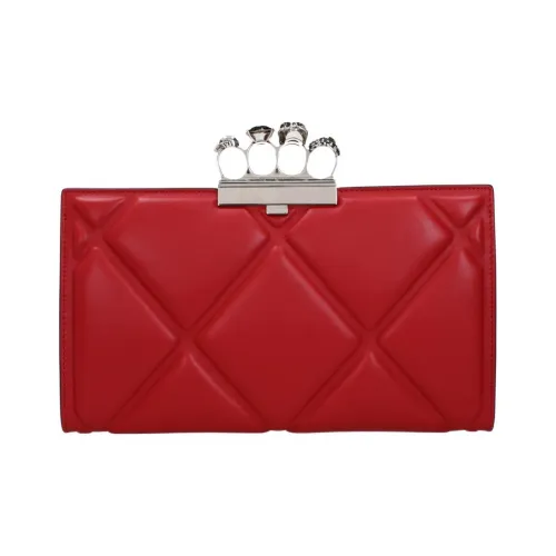 Alexander McQueen Кожа Кошелек Средний Женский Красный