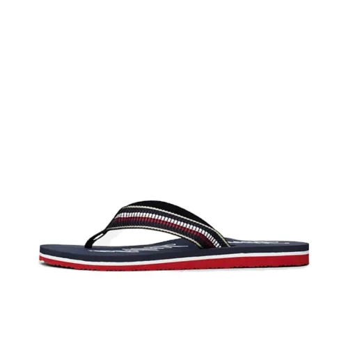 Tommy Hilfiger Signature Tape Strap Шлепанцы Синий Красный Женские
