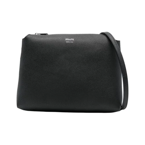 KHAITE Сумка через плечо из телячьей кожи сумка на плечо средняя женская черная