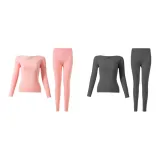 Женский комплект из 2 предметов (розовый + черный)
