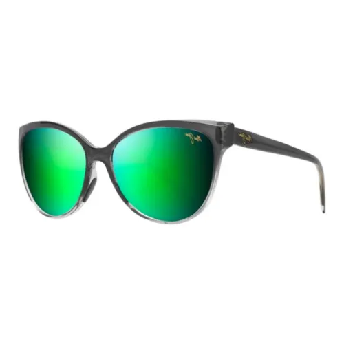 Maui Jim Ацетат Нейлон Кошачий глаз Солнцезащитные очки Унисекс Серый