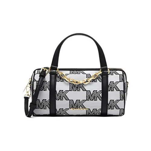 MICHAEL KORS Ткань + Искусственная кожа Бостон Сумка Сумка Сумка через плечо Сумка через плечо Средний Женский Черный и Серый