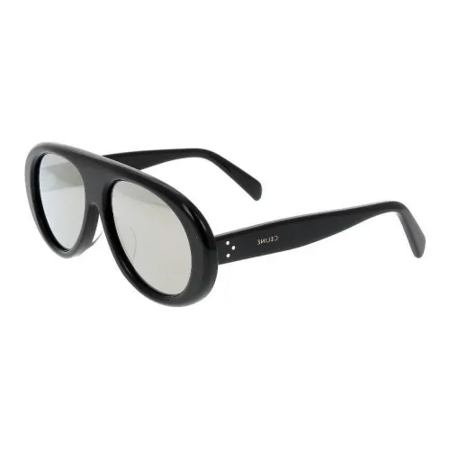 CELINE Ацетат OVAL SUNGLASSES Женские Черный