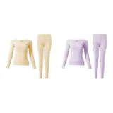 Женский комплект из 2 предметов (кожа + фиолетовый)