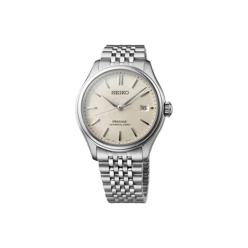 SEIKO Автоматический Механический Механизм Мужские Часы 40,2 мм Белый