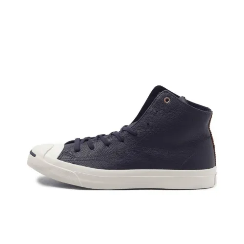 Конверс Jack Purcell Slip-Resistant Abrasion-Resistant MID Топ Скейтборд Кроссовки Мужские Синие