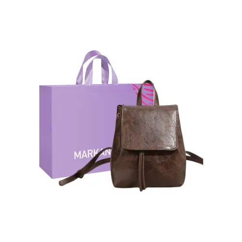 MARKANGARO ПУ (полиуретан) Рюкзак Стандартный Женский Коричневый