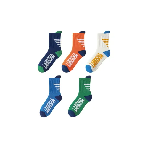 Lanza Спорт Письмо Мужской MID Носки до икры