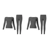 Женский комплект из 2 предметов (черный)