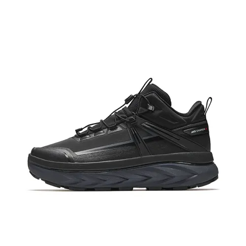 ANTA Open Mountain V2 Противоскользящий Устойчивый к истиранию MID Топ Уличная обувь Мужская Основной черный