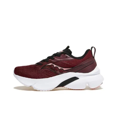 Saucony ODYSSEUS Противоскользящие Устойчивые к истиранию Низкий Топ Беговые кроссовки Женские Красный Белый