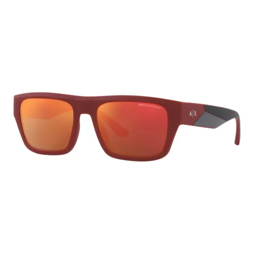 ARMANI EXCHANGEAE Пластик Прямоугольный Солнцезащитные очки Мужской Красный