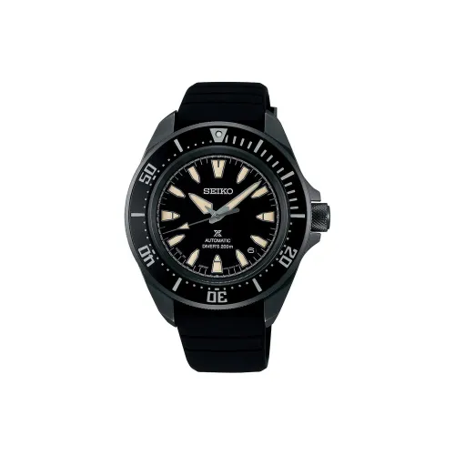 SEIKO PROSPEX SAMURAI DIVER Collection Автоматический Ручной Механизм Механические Часы Силиконовый Ремешок