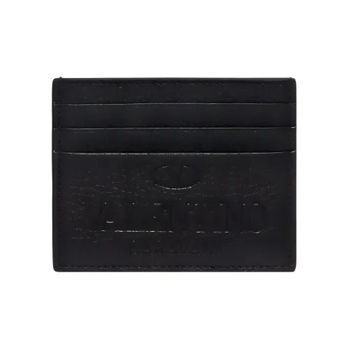 Valentino Garavani Кошелек из телячьей кожи держатель для карт мужской черный