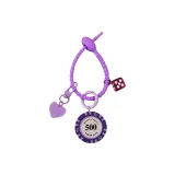 Фиолетовый набор фишек для покера (500 штук)