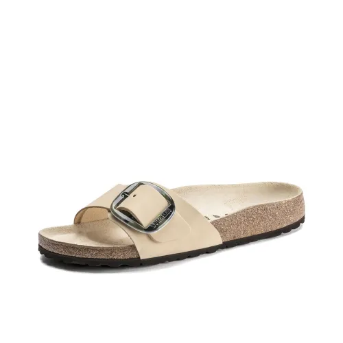 Биркенсток Madrid Big Buckle EVA противоскользящие слипоны женские бежевые стандартные