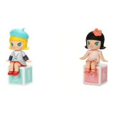 Подтвержденная версия модели - маленький художник + певец Розово-белый (развертывание и упаковка)