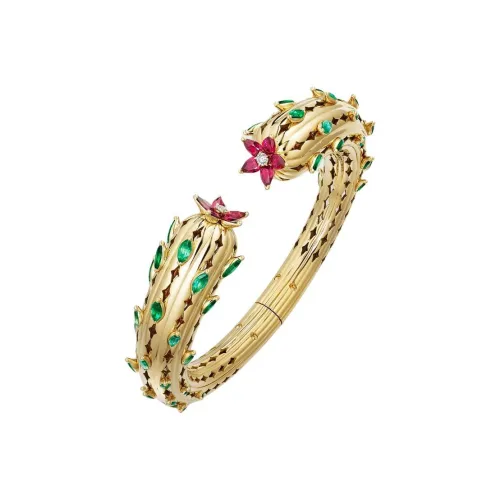 Cartier Изумруд Браслеты Унисекс Золото