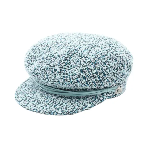 CHANEL Хлопок Береты Женские Светло-Синий