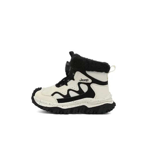 JEEP Высокие Топы Детские Ботинки Айвори Белый Обсидиан Черный Малыш