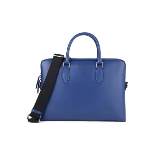 Burberry Корова Кожа Доска Сумка Одно Плечо Сумка Стандартная Мужская Синий Черный