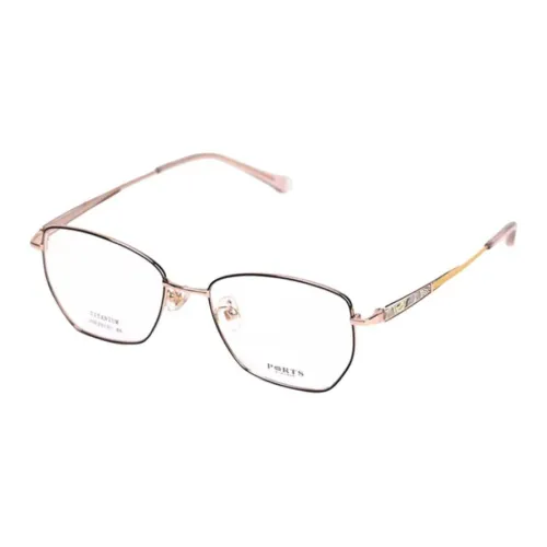 PORTS Чистый титан Нерегулярная форма Оправы для очков Женские Черный золотой