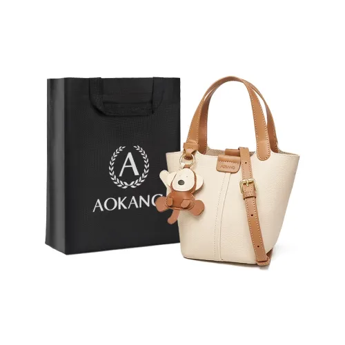 AOKANG Корова Кожа Ведрообразная Сумка Плечевая Сумка Сумка Обычная Женская Многоцветная