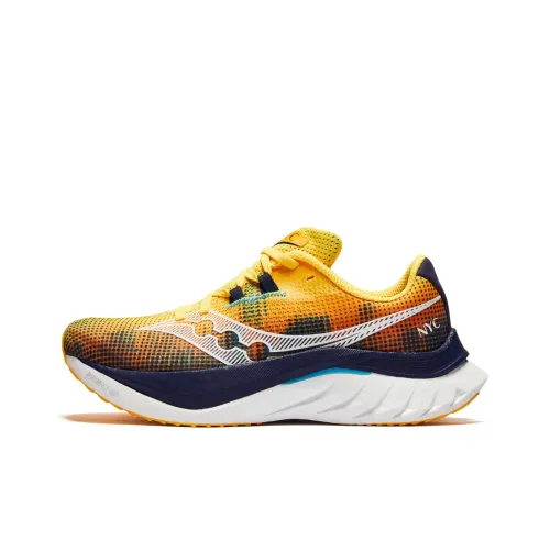 Saucony Endorphin Speed Brown 4 Беговые кроссовки Женские Желтый Белый Синий