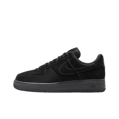 Nike Air FORCE 1 Slip-on Устойчивый к истиранию Низкий Топ Скейтбординг Кроссовки Унисекс Черный