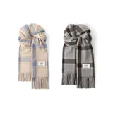 2 шт (Голубой бежевый клетчатый + Серый кофейный клетчатый)