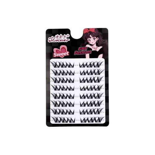 ZHENZHENSHINAIER Стиль кошки Большой Игривый Кошка Накладные ресницы Сегментированные