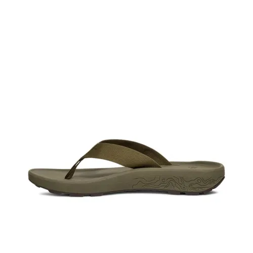 Teva Hydratrek Flip Устойчивые к истиранию и скольжению шлепанцы для мужчин зеленые