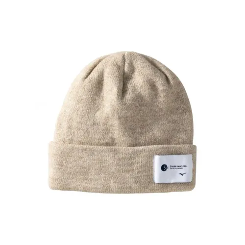 Mizuno Акриловые Шапки-бини Унисекс Бежевые
