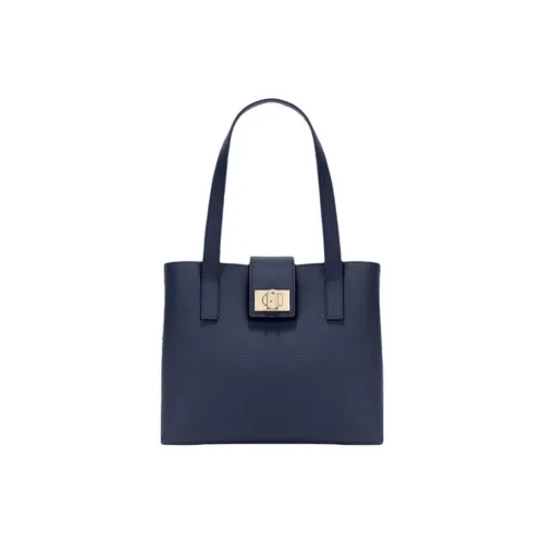 Furla 1927 Collection Кожа Тоут Сумка Сумка для покупок Сумка на плечо Сумка Женская Синяя