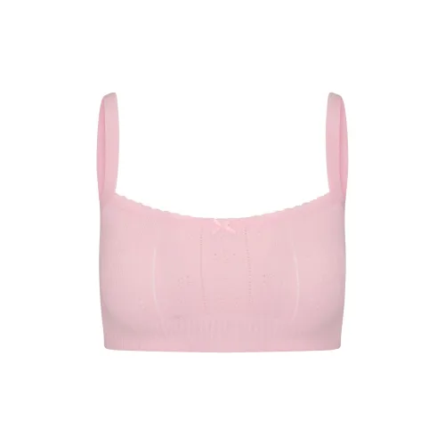 SKIMS FW24 Fake Day Collection Свитер POINTELLE BRALETTE Бюстгальтер Женский 1 Пачка Baby Pink Light Pink