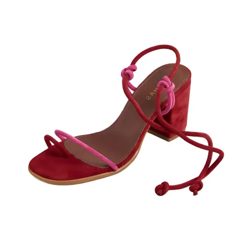 ALOHAS One Ремешок Сандалии 8 см Женские Розовый Красный