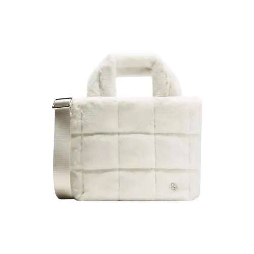 lululemon Quilted Полиэстер Сумка через плечо Сумка Мини Женская Белая