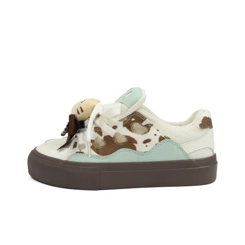 B10CROWN Slip-Resistant Abrasion-Resistant Lightweight Breathable Low-Top Skateboarding Shoes Women's