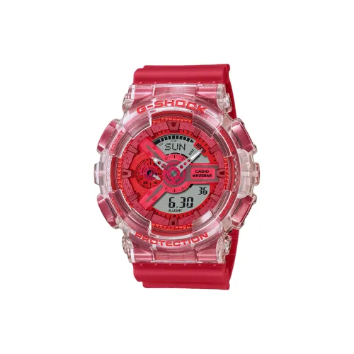 CASIO G Shock Capsule Toy Collection Кварцевый механизм Смольный ремешок Часы Унисекс Красный циферблат