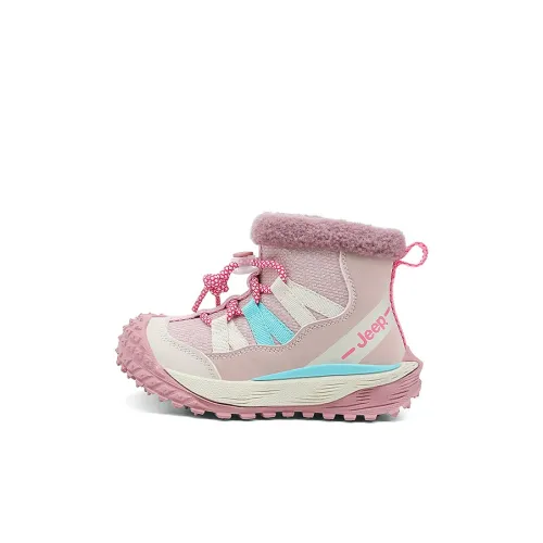 JEEP Высокие Топы Детские Ботинки Хаки Коричневый Вишневый Цветок Розовый Детский
