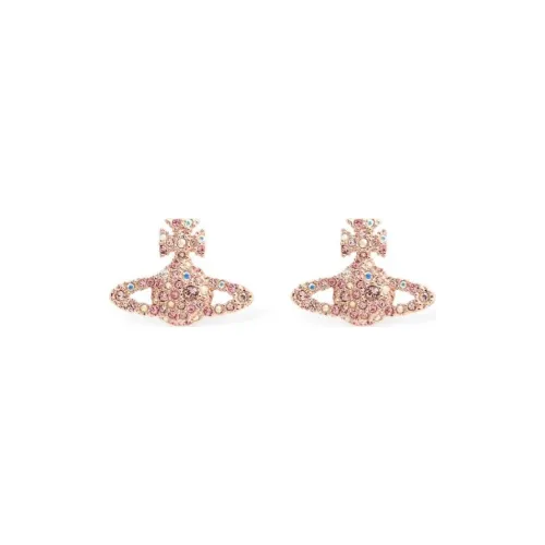 Vivienne Westwood Серьги Brass Stud Женские Розовые