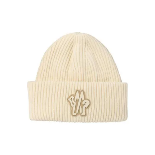 Moncler Шерстяные Шапки Мужской Бежевый