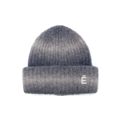 Études Alpaca Переработанный полиамид Шапки-бини Женские Морской синий Светло-серый