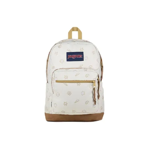 JanSport Ткань Рюкзак Унисекс Бежевый