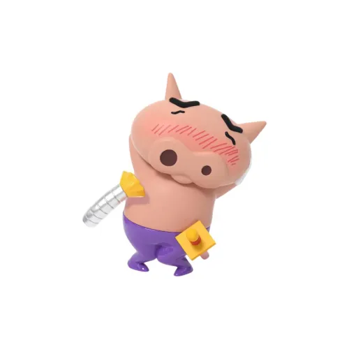 52TOYS X Crayon Shinchan Бурибуридзаэмон Ограниченная серия Тёмный Бурибуридзаэмон Прозрачный Слепой бокс с карточкой