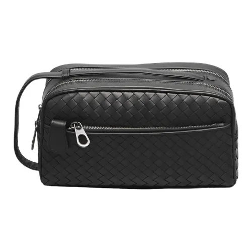 CMLZIUA Коровья кожа Клатч Стандартный Мужской Черный