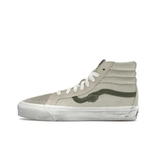 Notre x VANS Sk8 Hi Высокие Кроссовки для Скейтбординга Унисекс Белые