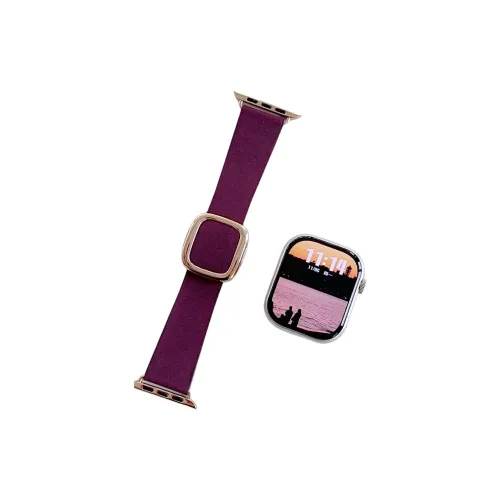 QIZHENG Часы Полоска Apple Совместимость Кожа