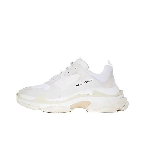 Balenciaga Triple S Low Топ Повседневная обувь Женская Белая