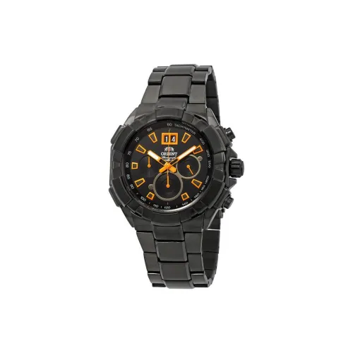 ORIENT Кварцевый механизм нержавеющая сталь ремешок часы 47 мм мужские черный циферблат